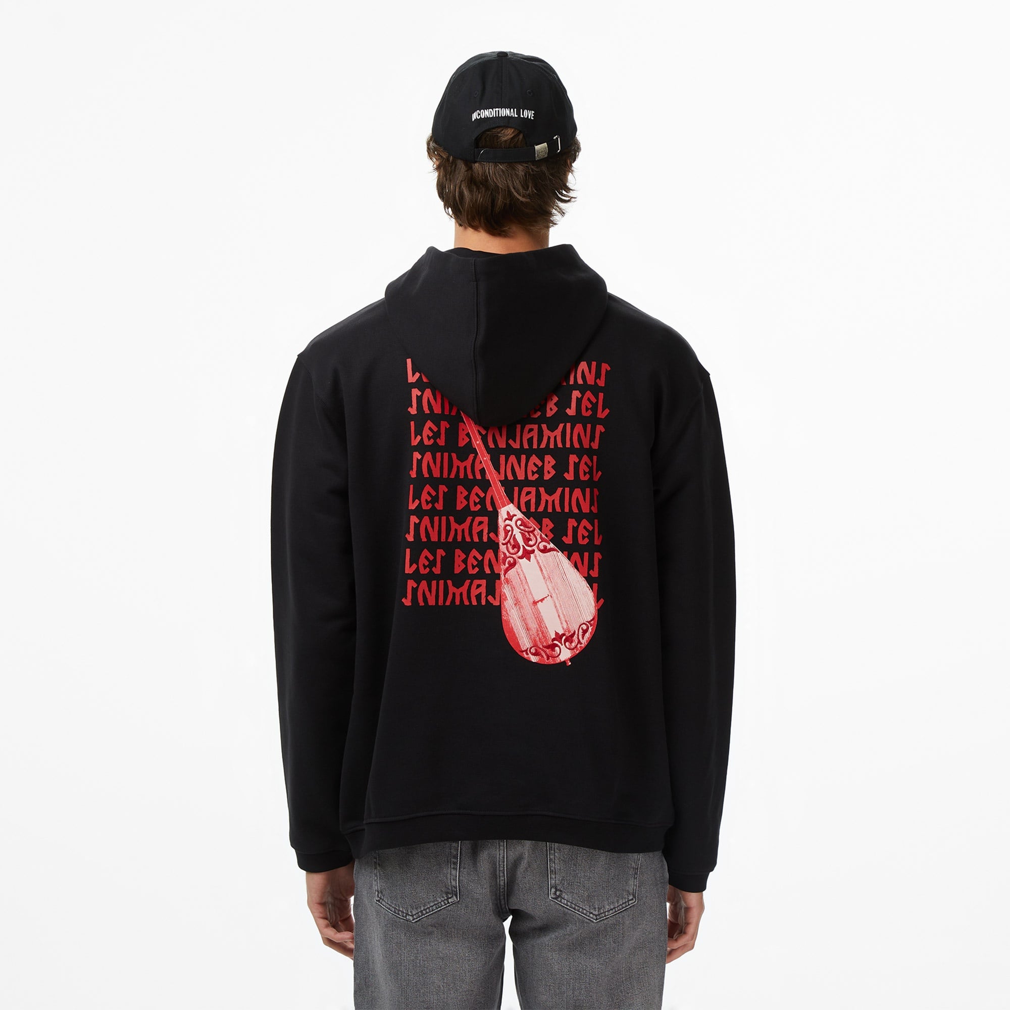 Les Benjamins 019 Erkek Siyah Sweatshirt
