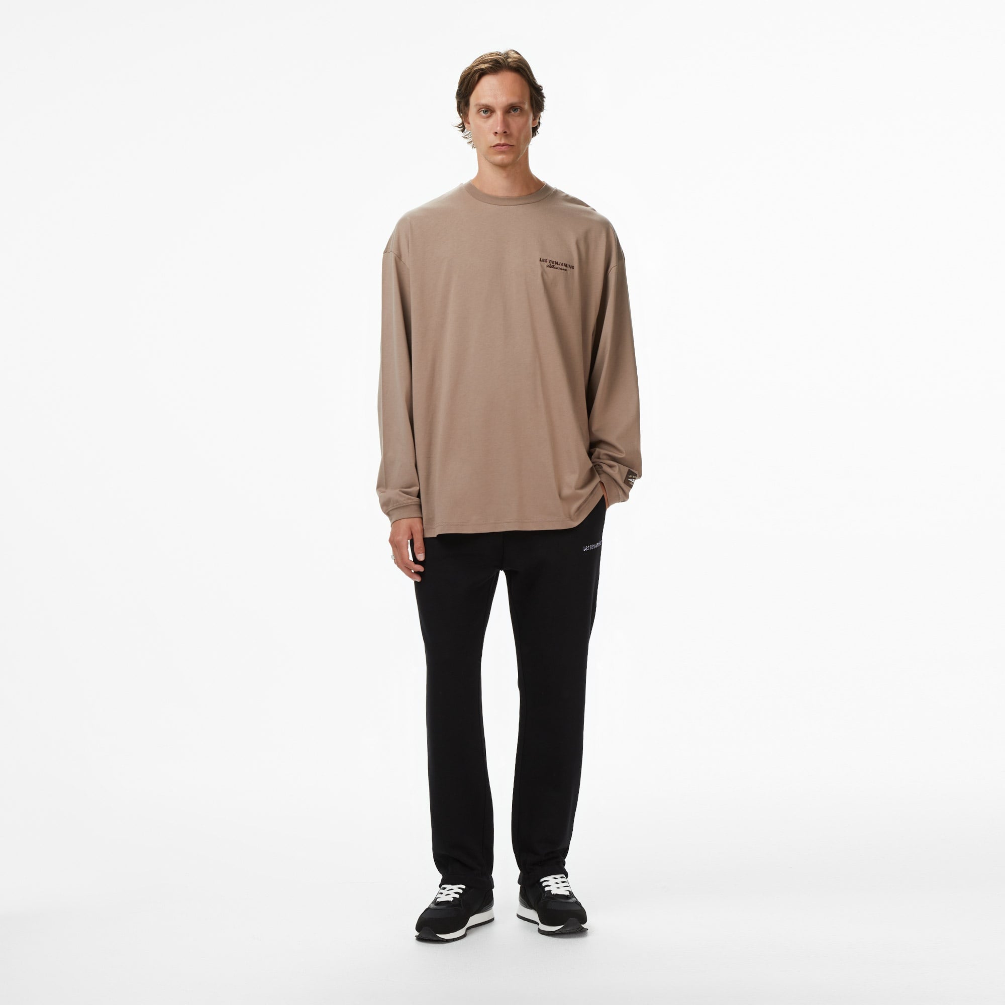 Les Benjamins 002 Erkek Gri T-Shirt