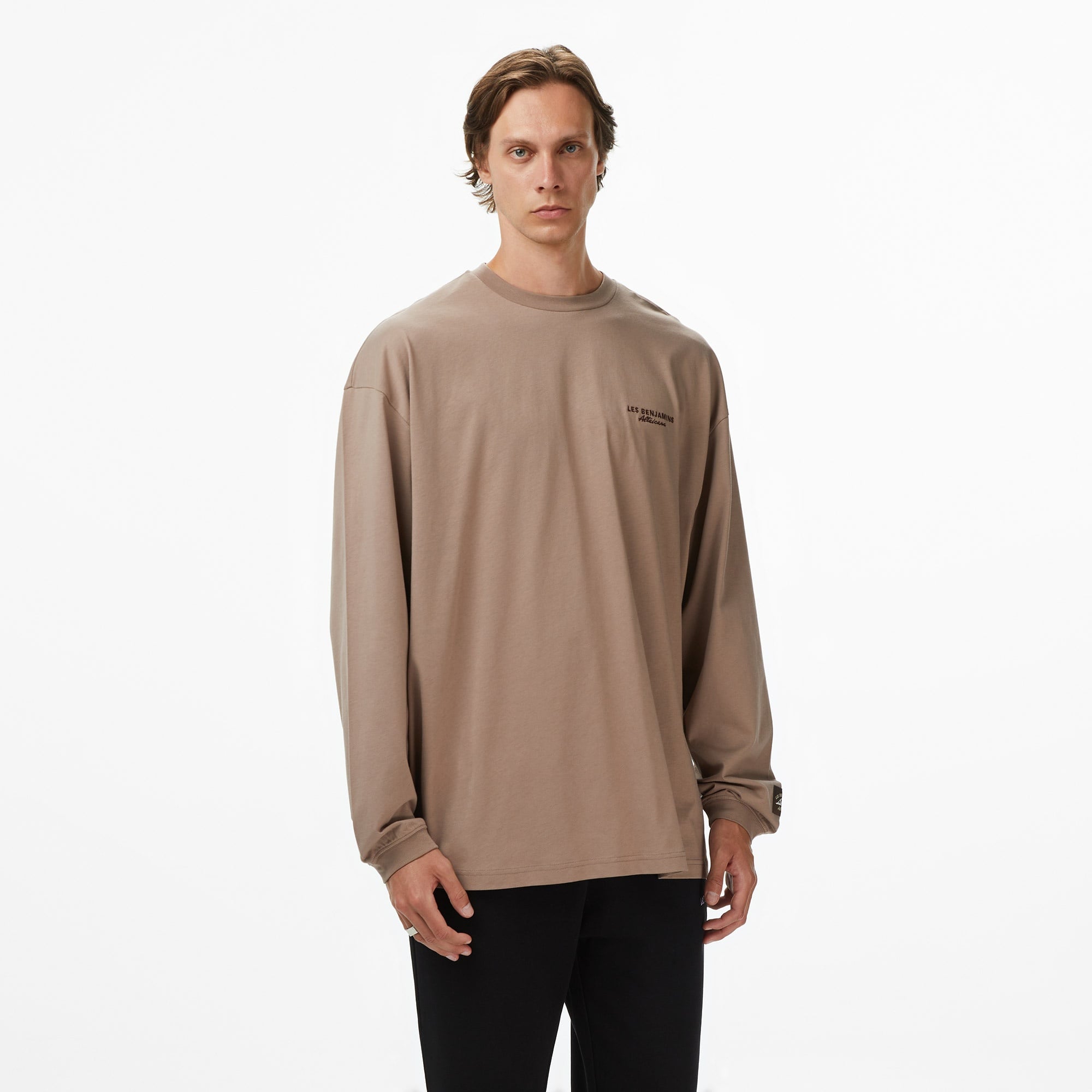 Les Benjamins 002 Erkek Gri T-Shirt