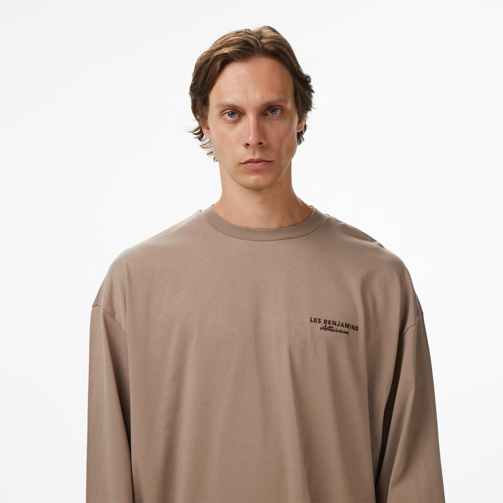 Les Benjamins 002 Erkek Gri T-Shirt