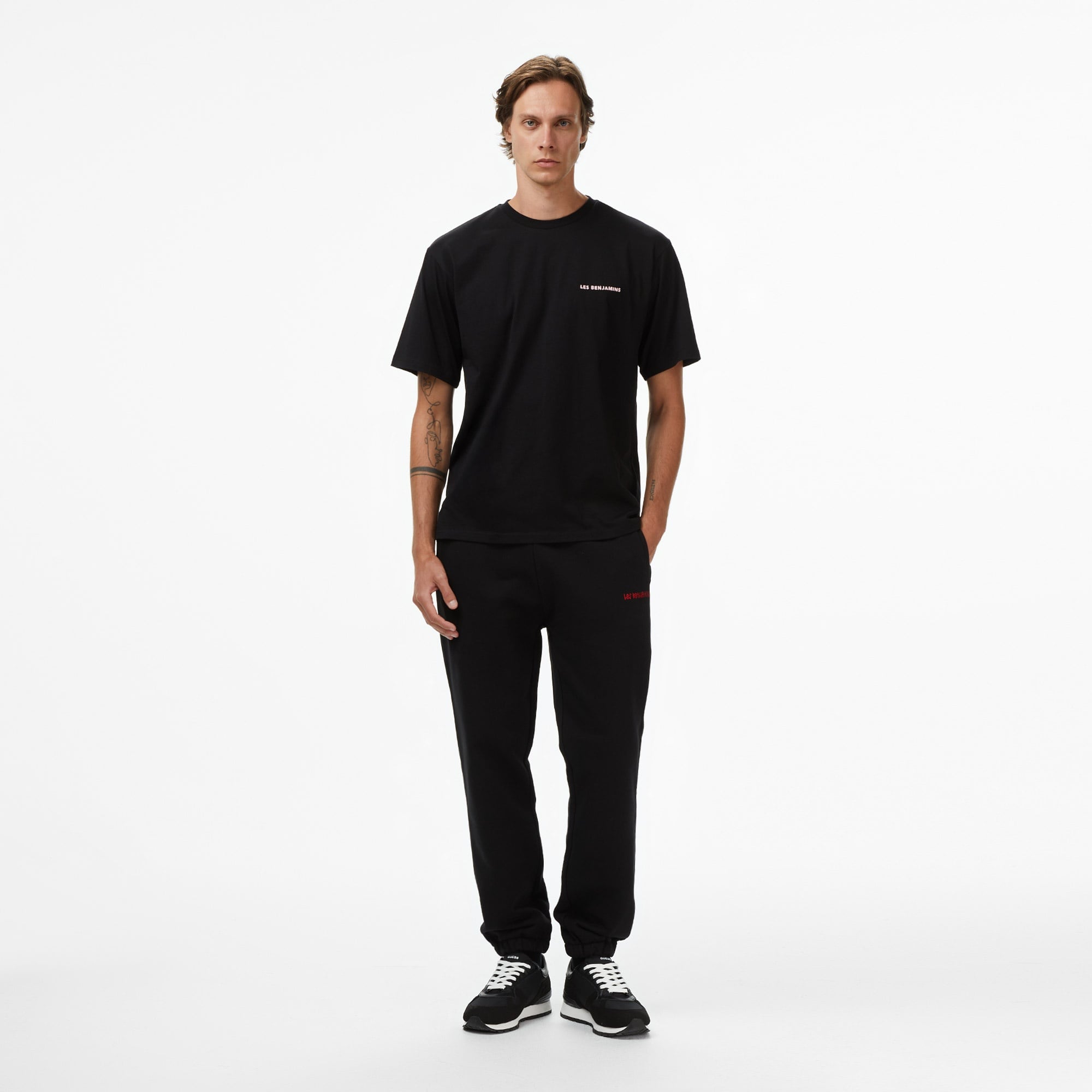 Les Benjamins 014 Erkek Siyah Eşofman Altı