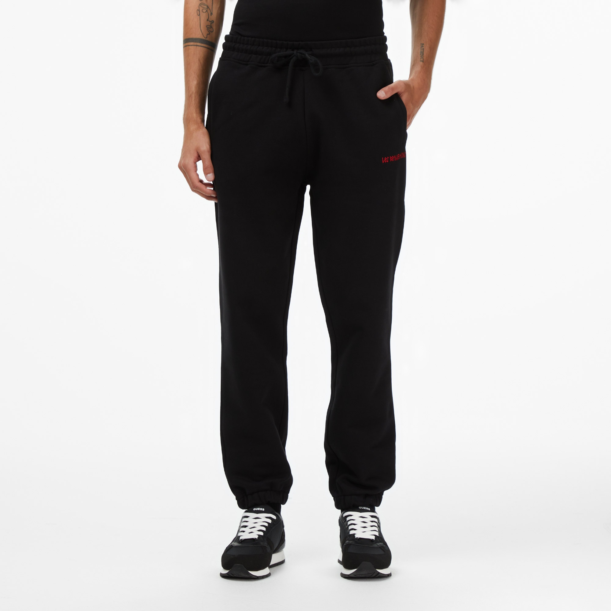 Les Benjamins 014 Erkek Siyah Eşofman Altı