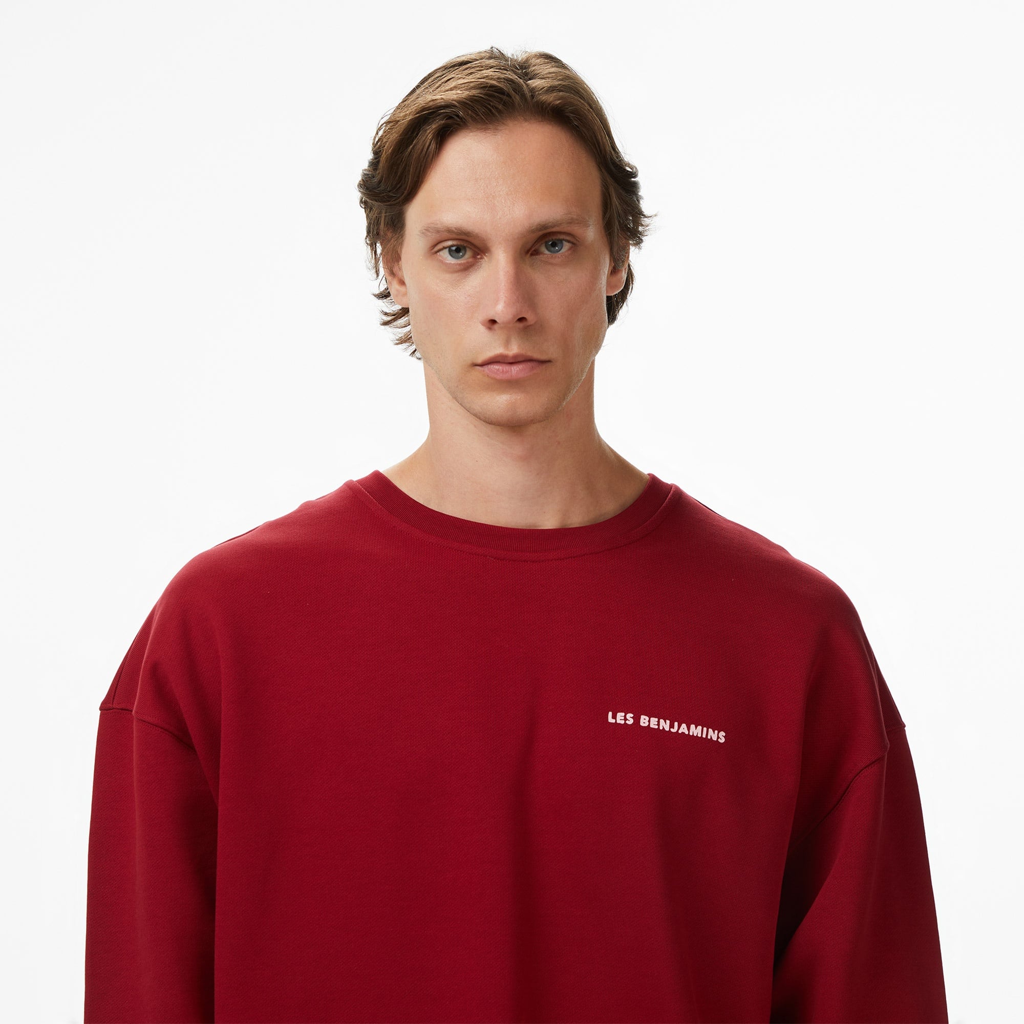 Les Benjamins 007 Erkek Kırmızı Sweatshirt