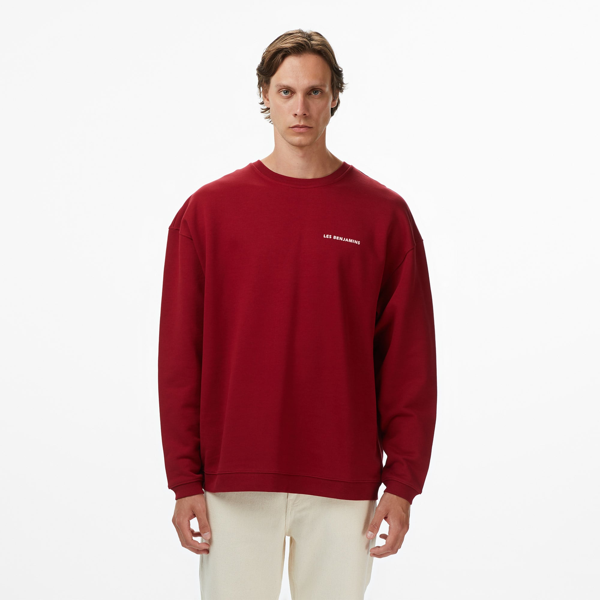  Les Benjamins 007 Erkek Kırmızı Sweatshirt