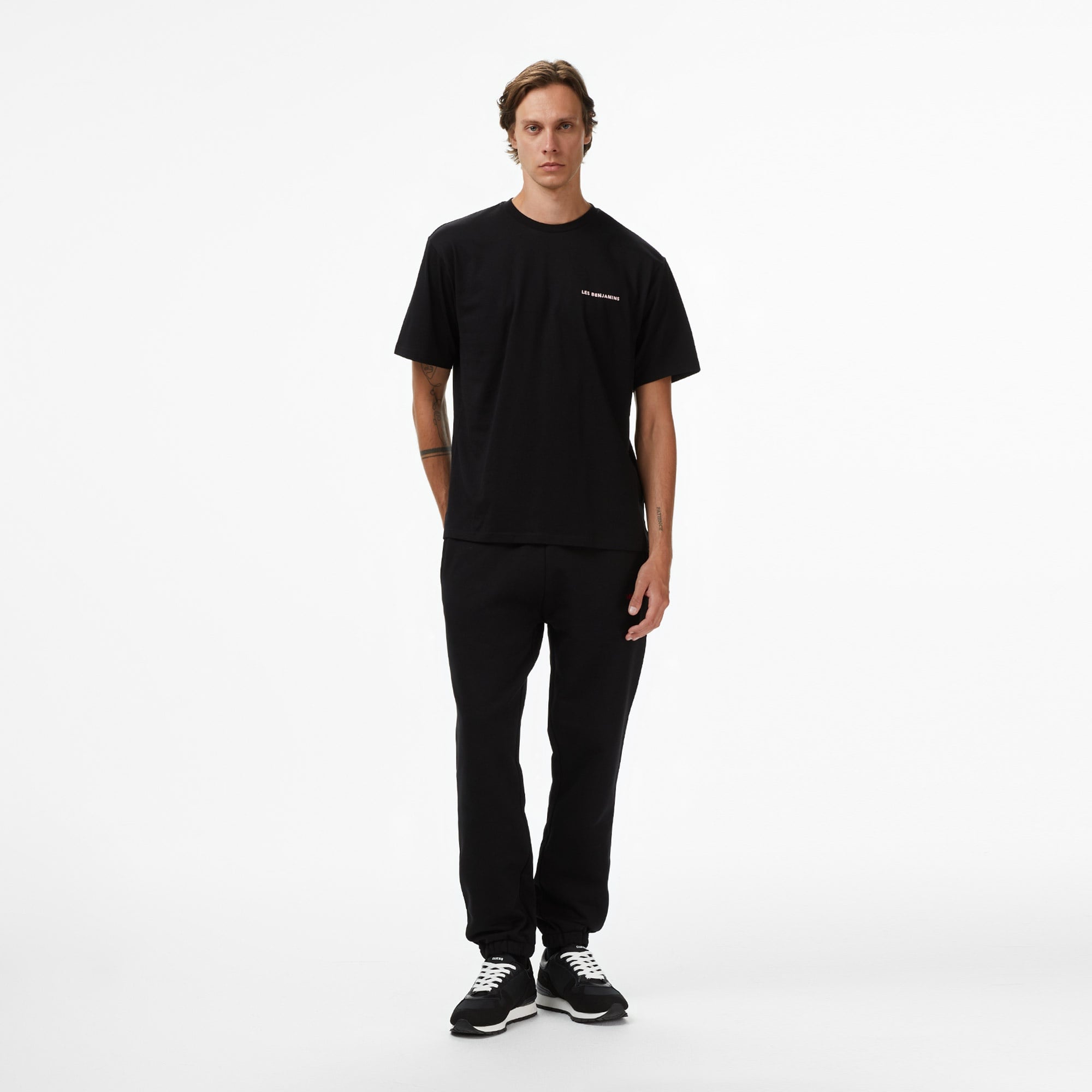 Les Benjamins Relaxed 014 Erkek Siyah T-Shirt
