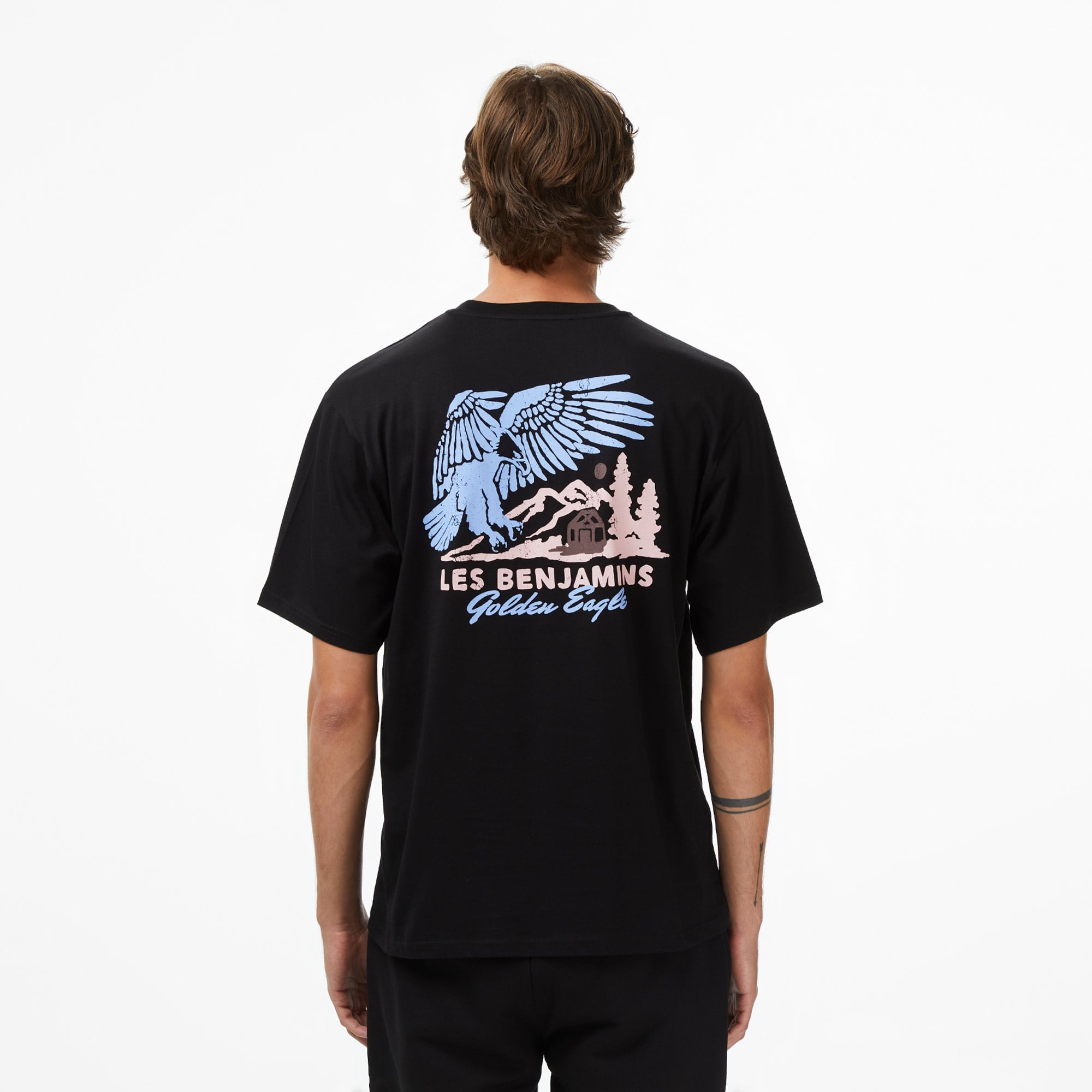 Les Benjamins Relaxed 014 Erkek Siyah T-Shirt