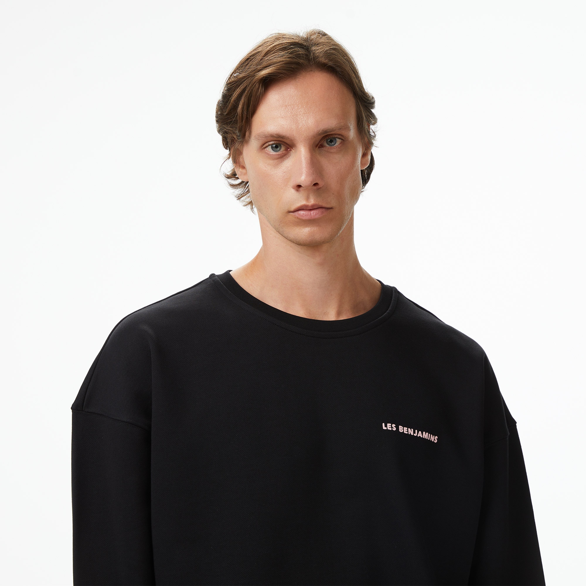 Les Benjamins 005 Erkek Siyah Sweatshirt