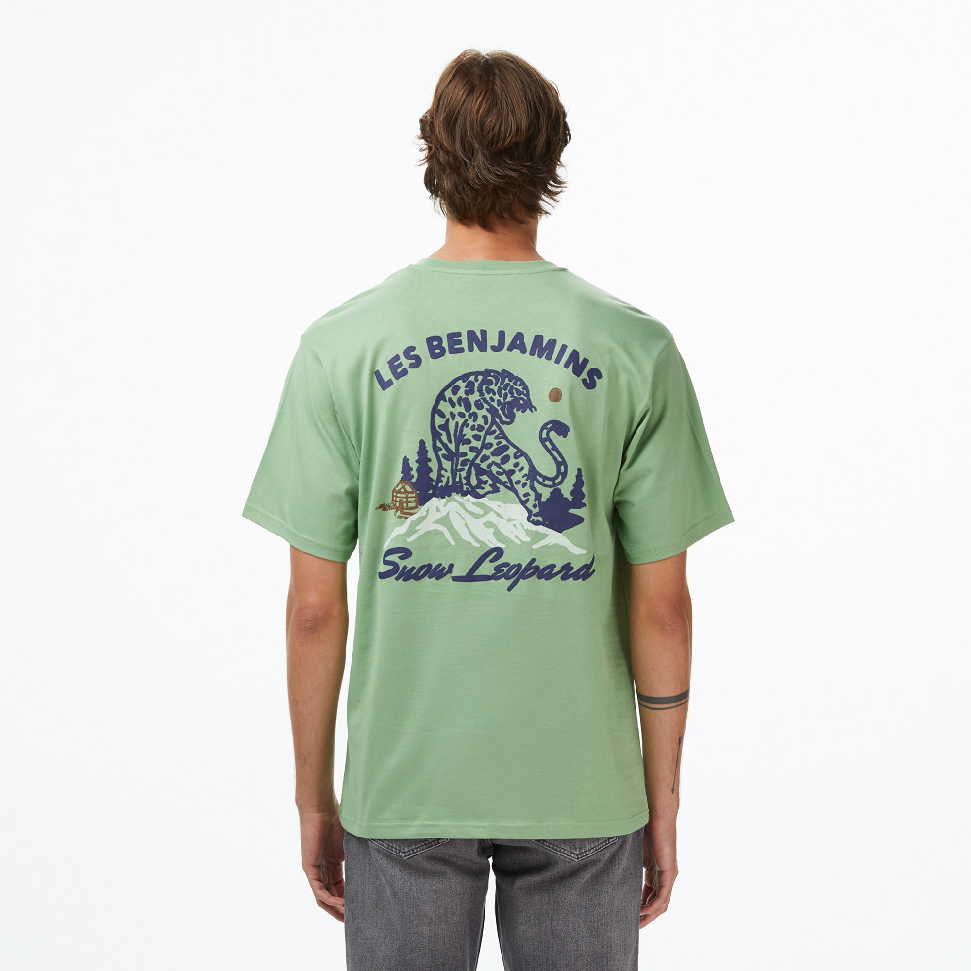 Les Benjamins Relaxed 009 Erkek Yeşil T-Shirt