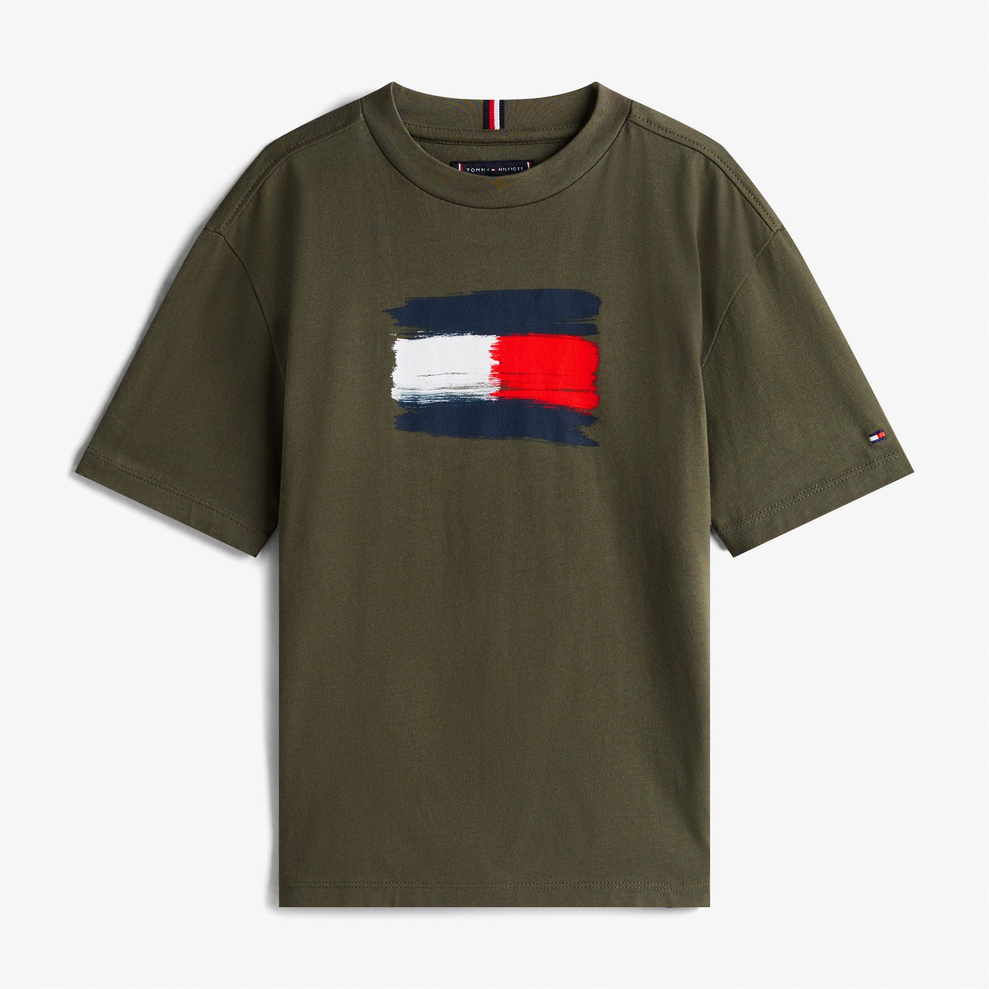 Tommy Hilfiger Flag Archive Çocuk Yeşil T-Shirt