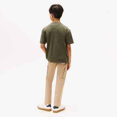  Tommy Hilfiger Flag Archive Çocuk Yeşil T-Shirt