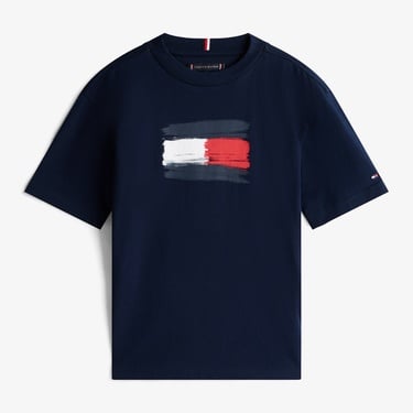  Tommy Hilfiger Flag Archive Çocuk Lacivert T-Shirt