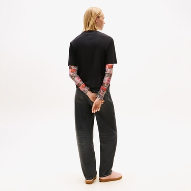  Tommy Hilfiger Badge Kadın Siyah T-Shirt