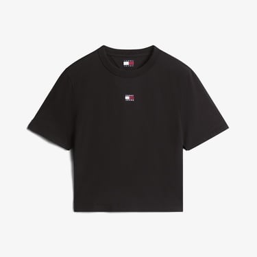  Tommy Hilfiger Badge Kadın Siyah T-Shirt