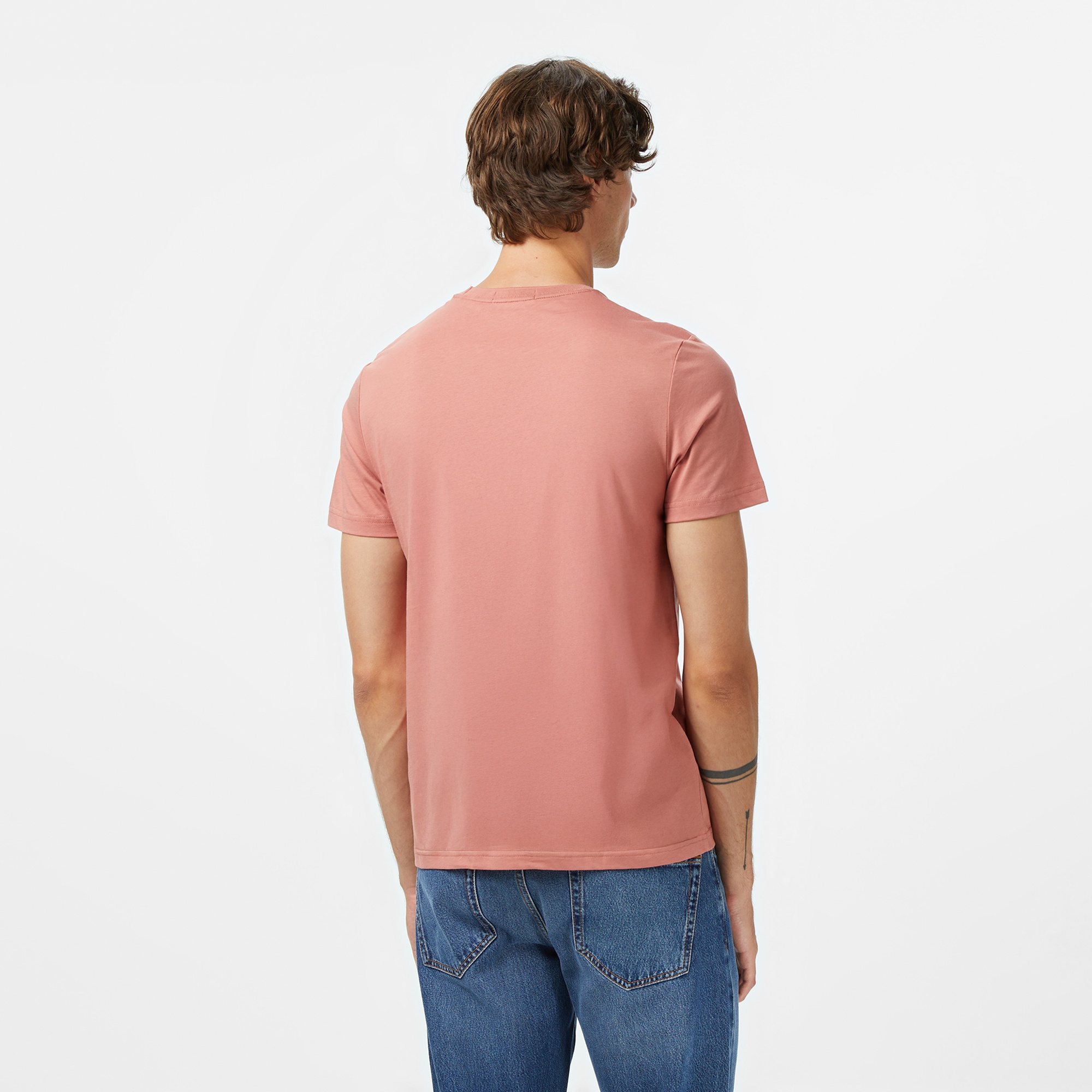Fred Perry Crew Neck Erkek Pembe T-Shirt