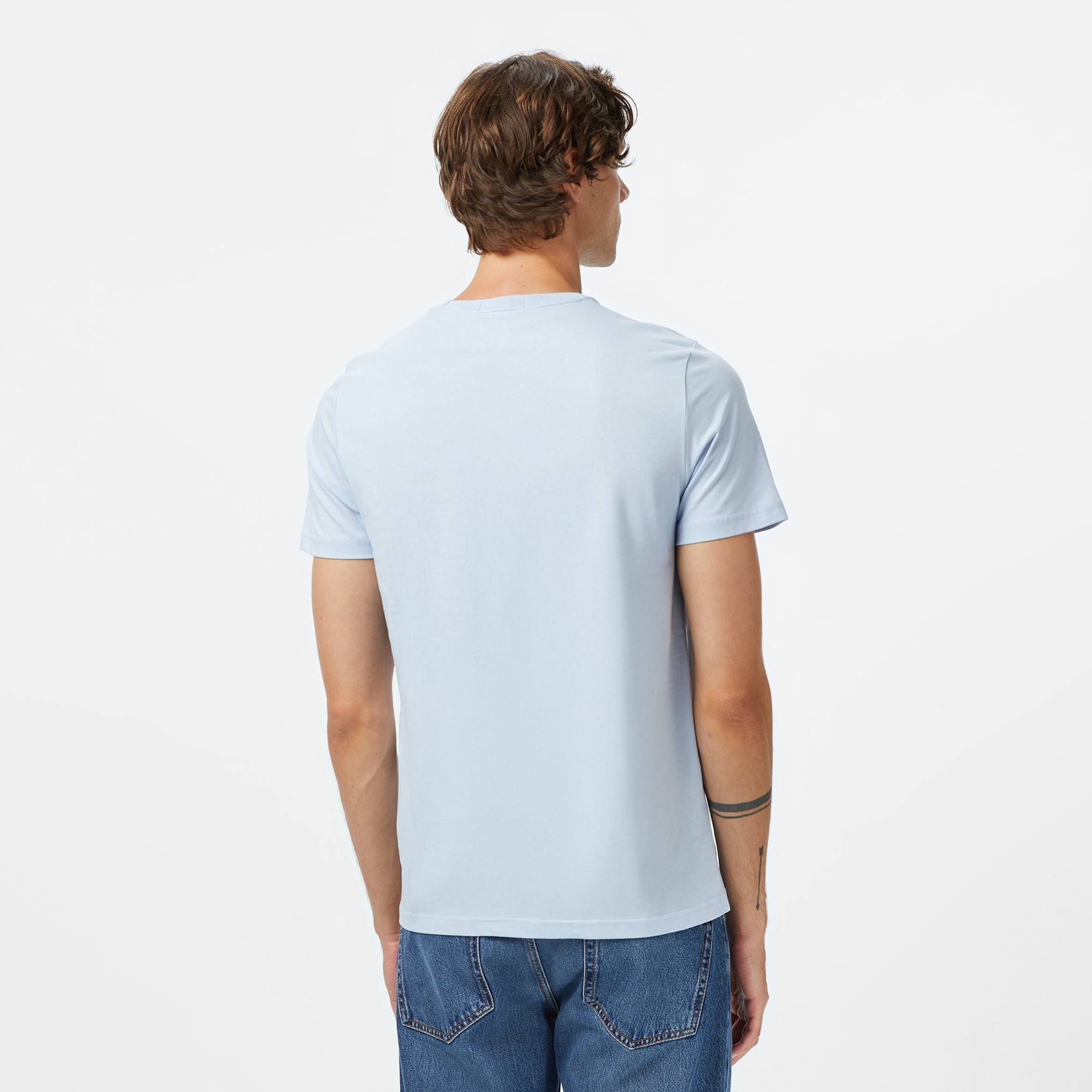 Fred Perry Crew Neck Erkek Gri T-Shirt