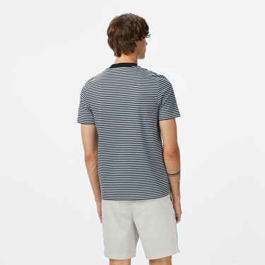  Fred Perry Fine Stripe Erkek Lacivert T-Shirt