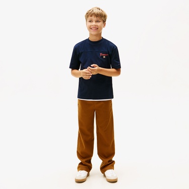  Tommy Hilfiger Seasonal Texture Print Çocuk Lacivert T-Shirt