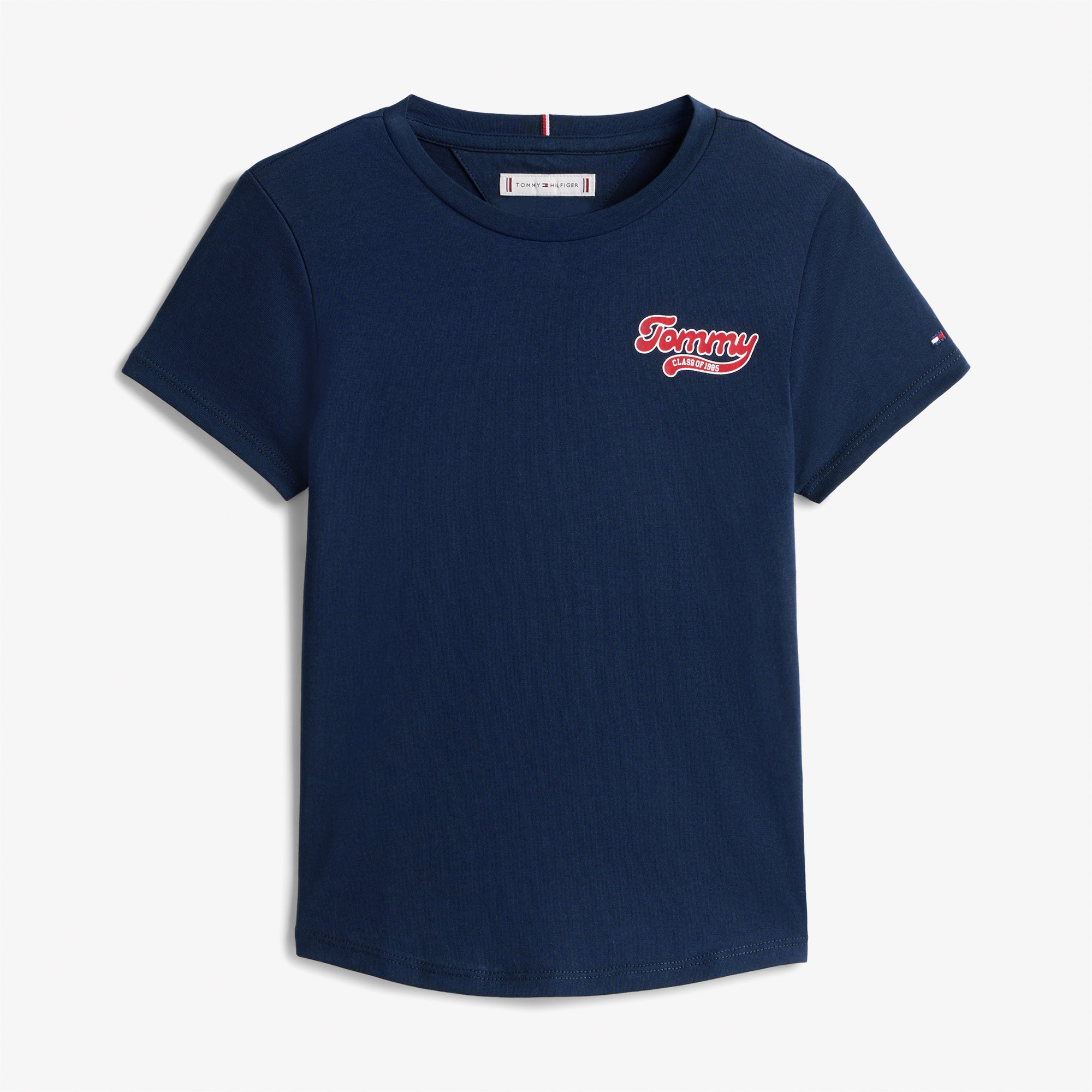 Tommy Hilfiger Graphic Flock Çocuk Lacivert T-Shirt
