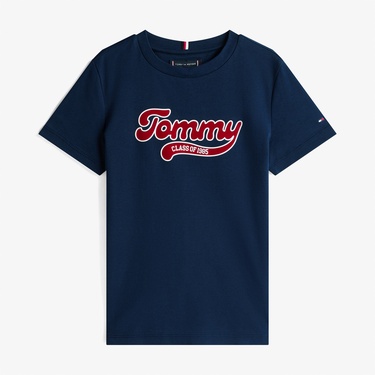  Tommy Hilfiger Varsity Interlock Çocuk Lacivert T-Shirt