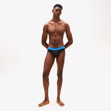  Tommy Hilfiger Brief Erkek 3'lü Siyah Boxer