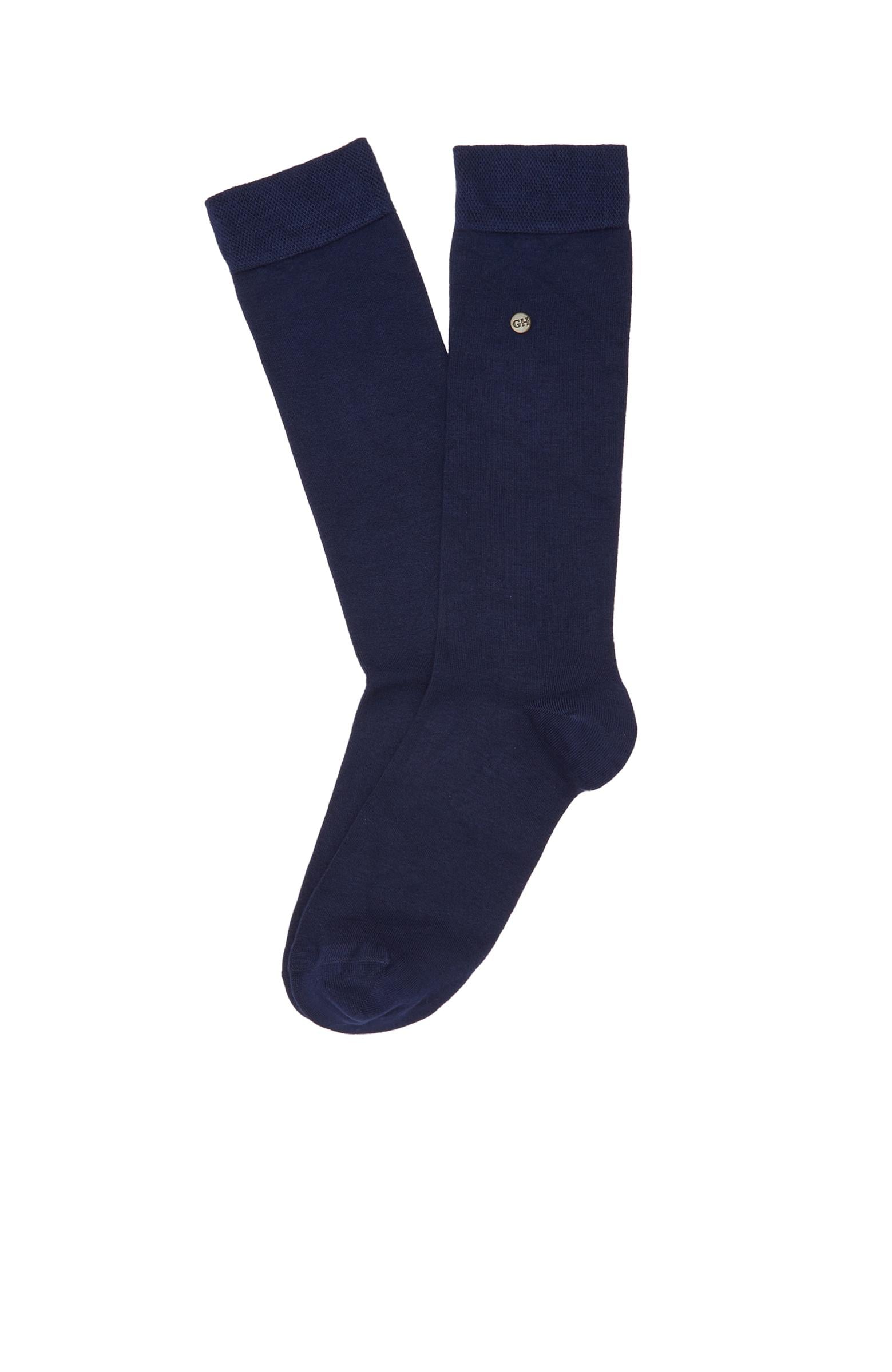  George Hogg Erkek Lacivert Ekstra Uzun Soket Çorap