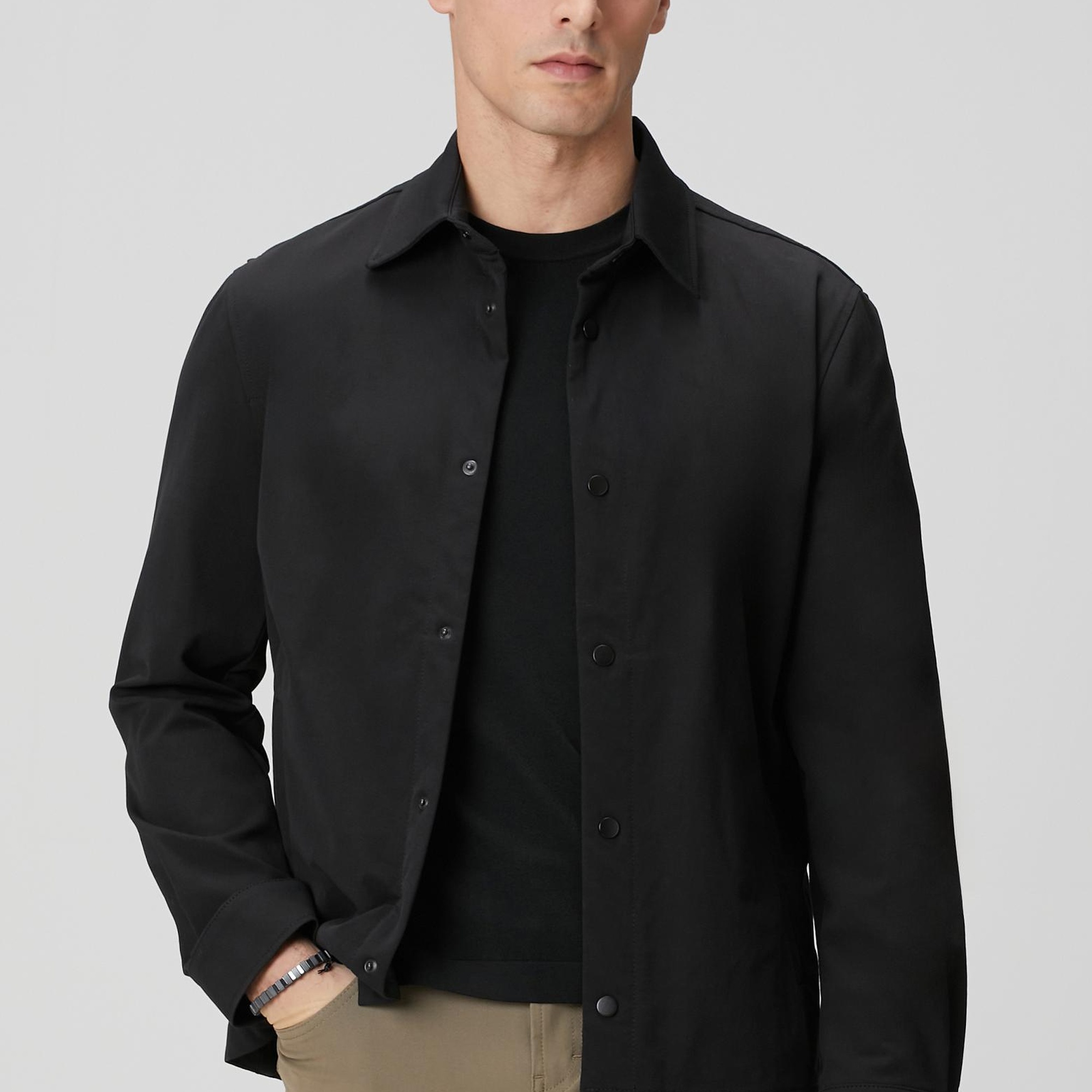 Network Erkek N-Tech Siyah Dış Gömlek