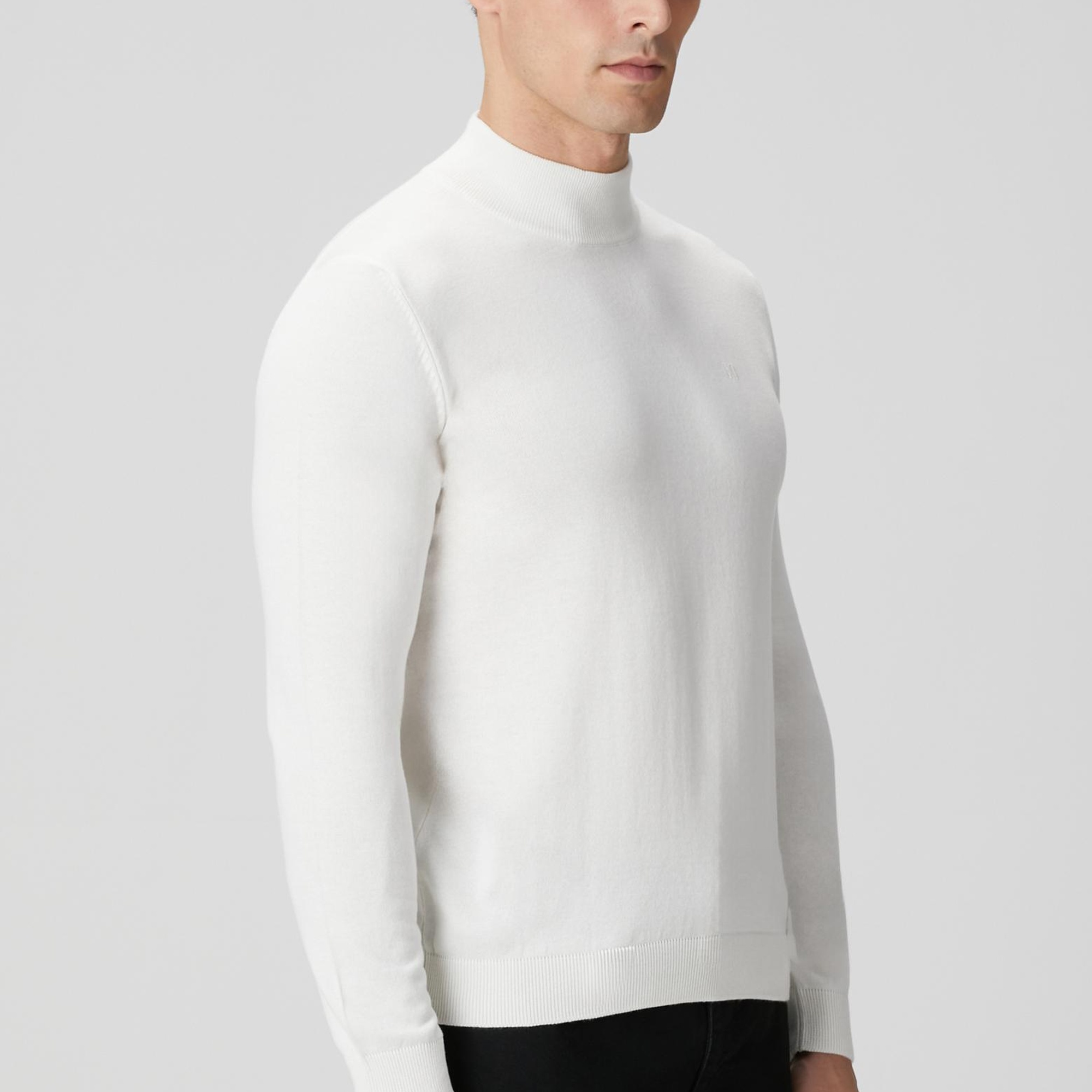 Network Erkek Kırık Beyaz Kazak