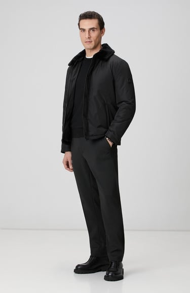  Network Erkek Siyah Basic Triko Kazak