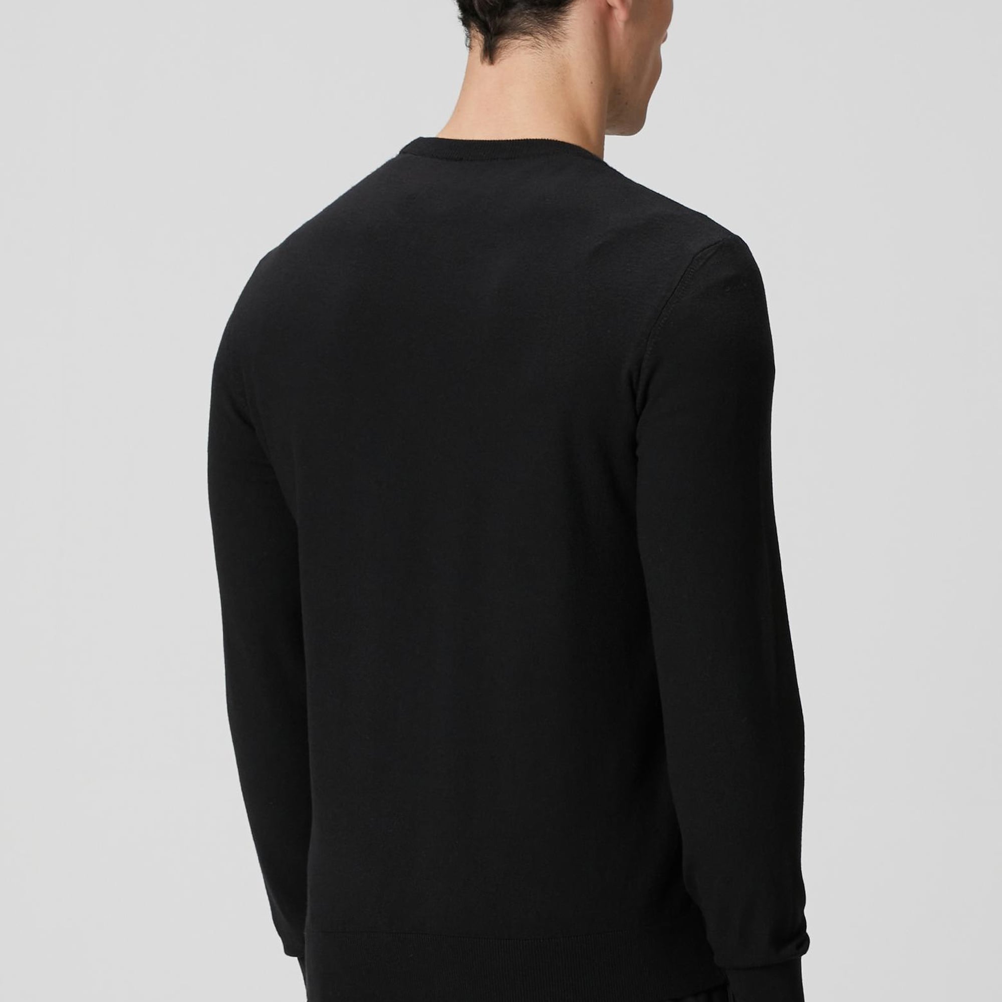 Network Erkek Siyah Basic Triko Kazak