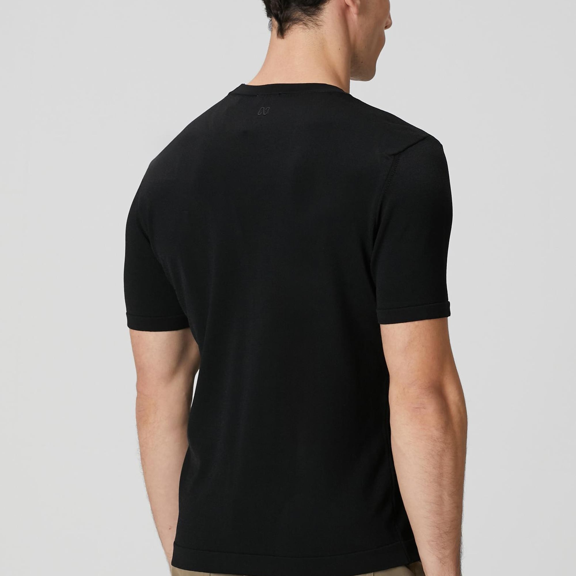 Network Erkek Siyah Basic Triko Kazak