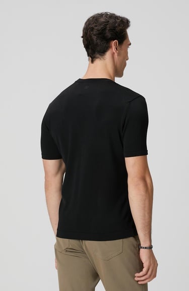  Network Erkek Siyah Basic Triko Kazak