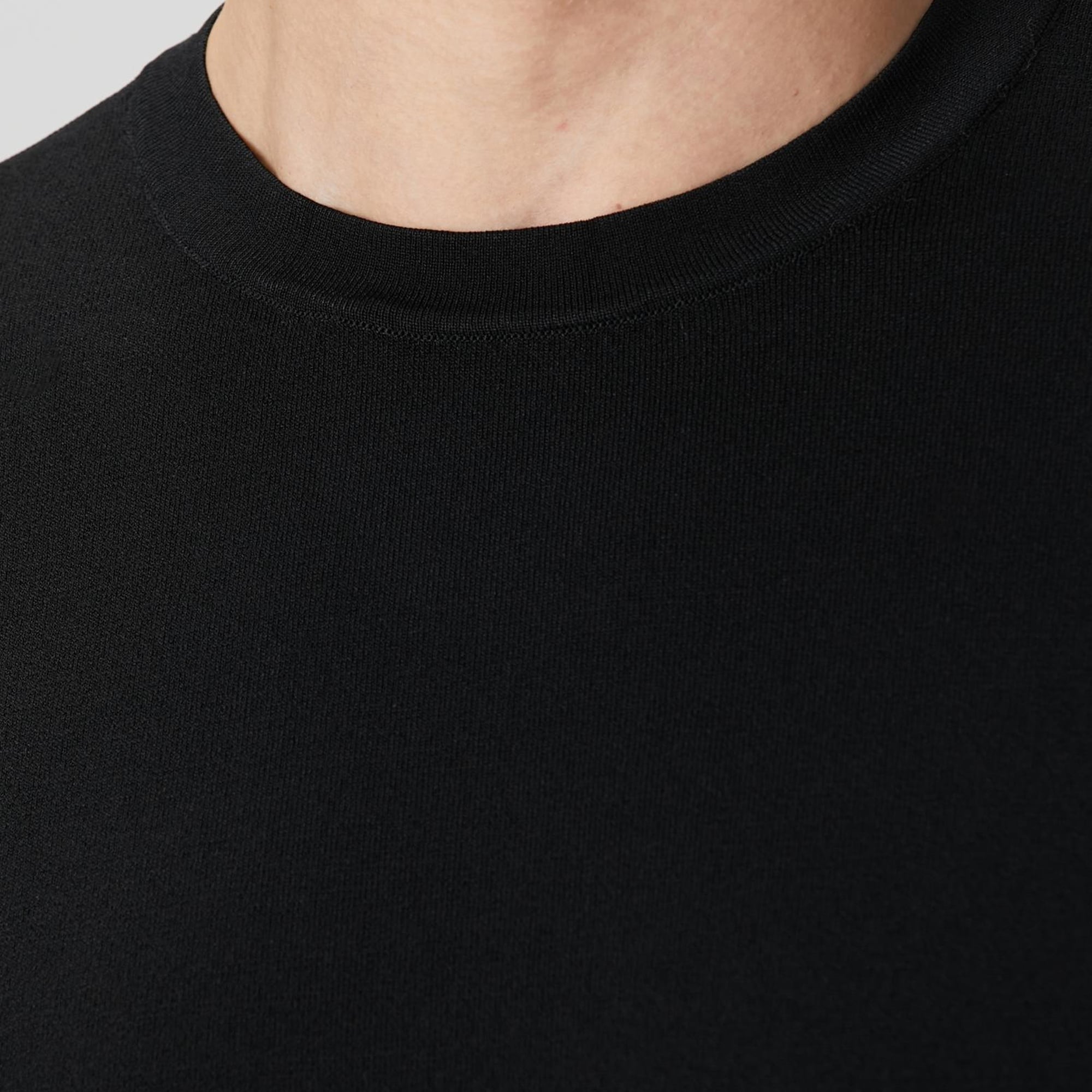 Network Erkek Siyah Basic Triko Kazak