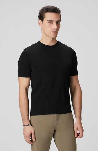  Network Erkek Siyah Basic Triko Kazak