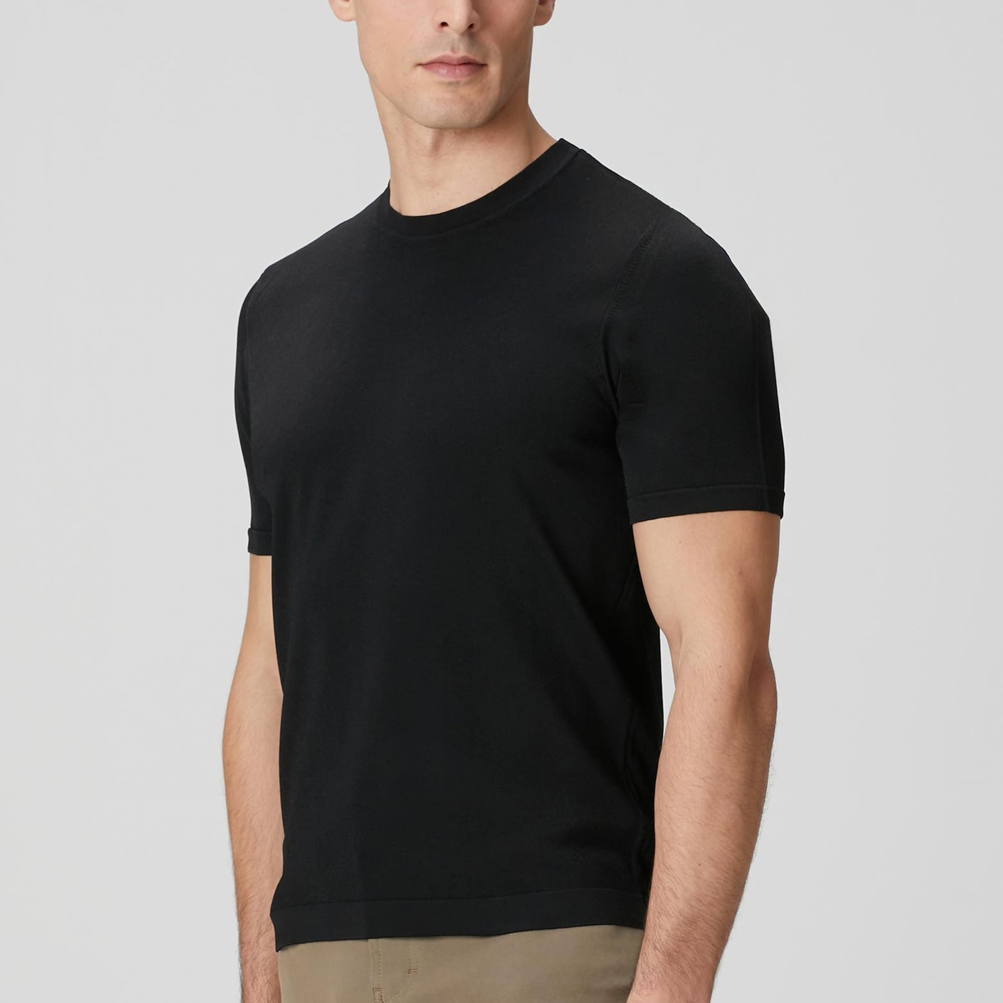 Network Erkek Siyah Basic Triko Kazak