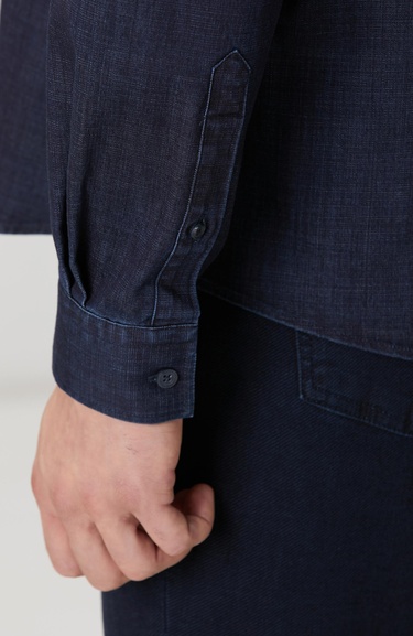  Network Erkek Lacivert Gömlek