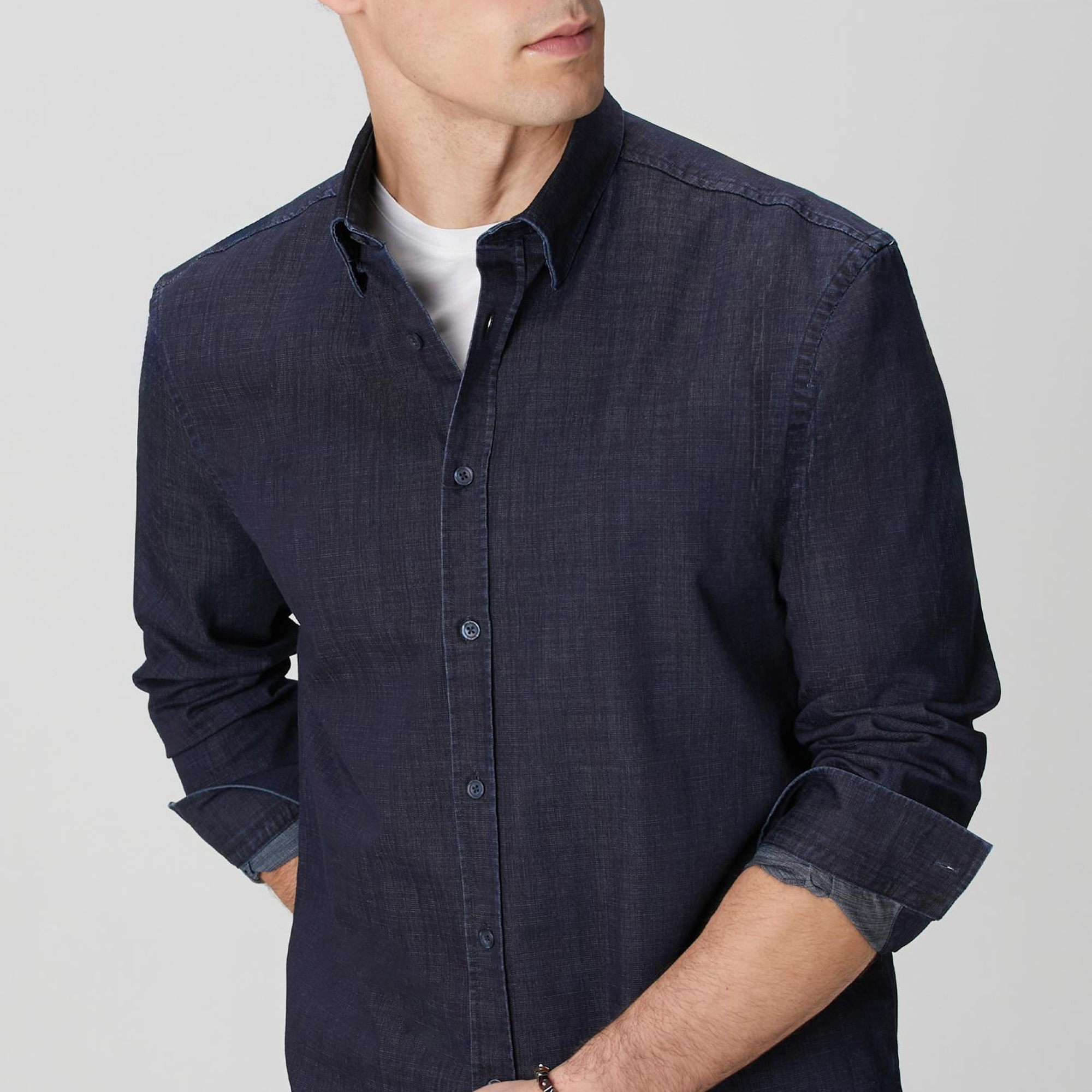 Network Erkek Lacivert Gömlek