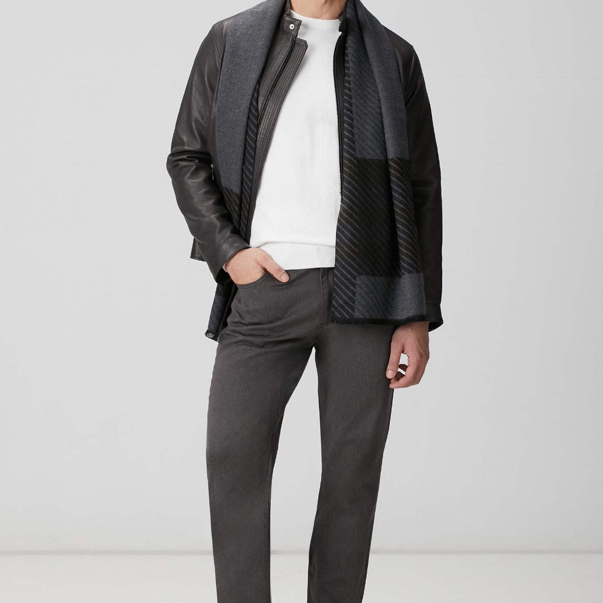 Network Erkek Ekru Basic Triko Kazak