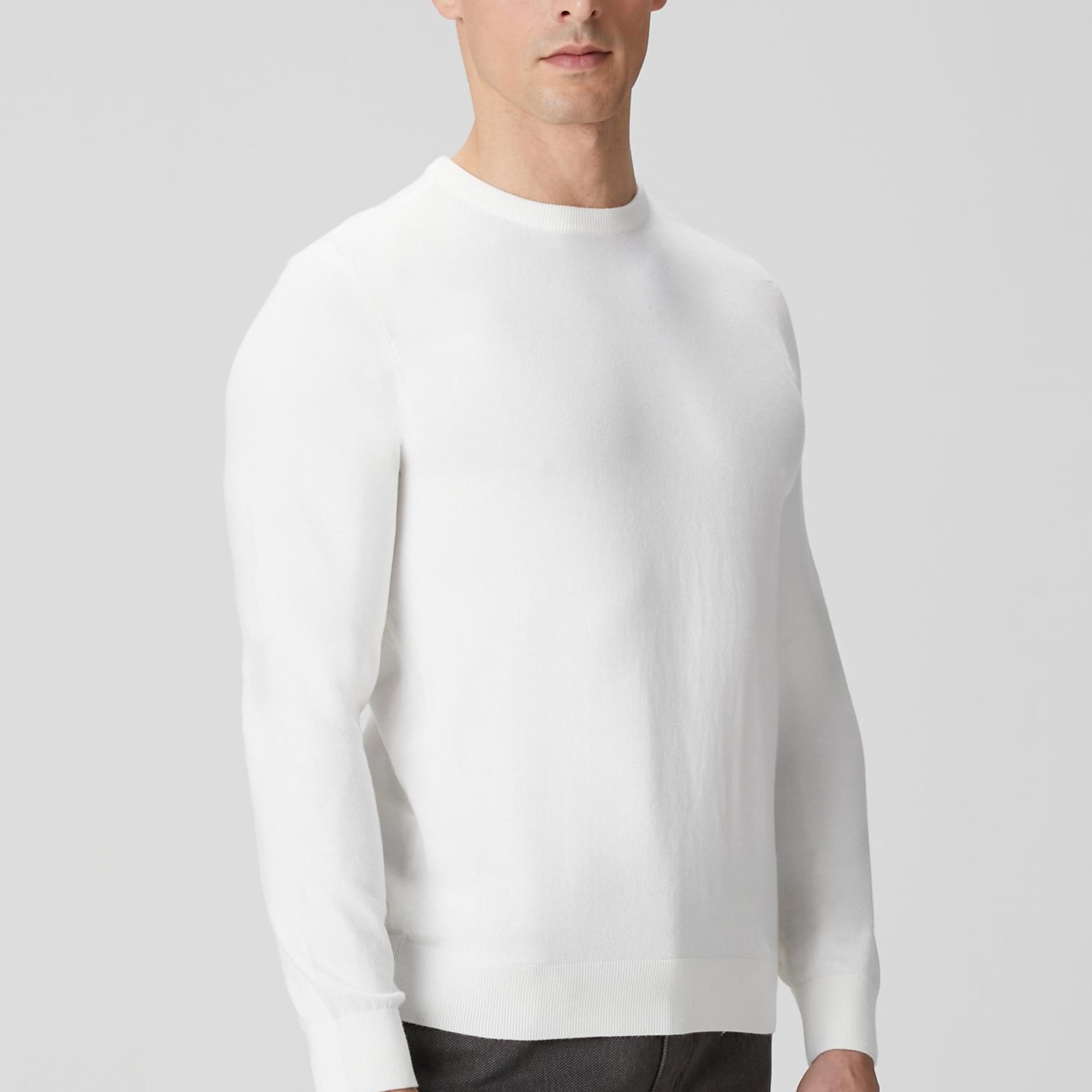 Network Erkek Ekru Basic Triko Kazak