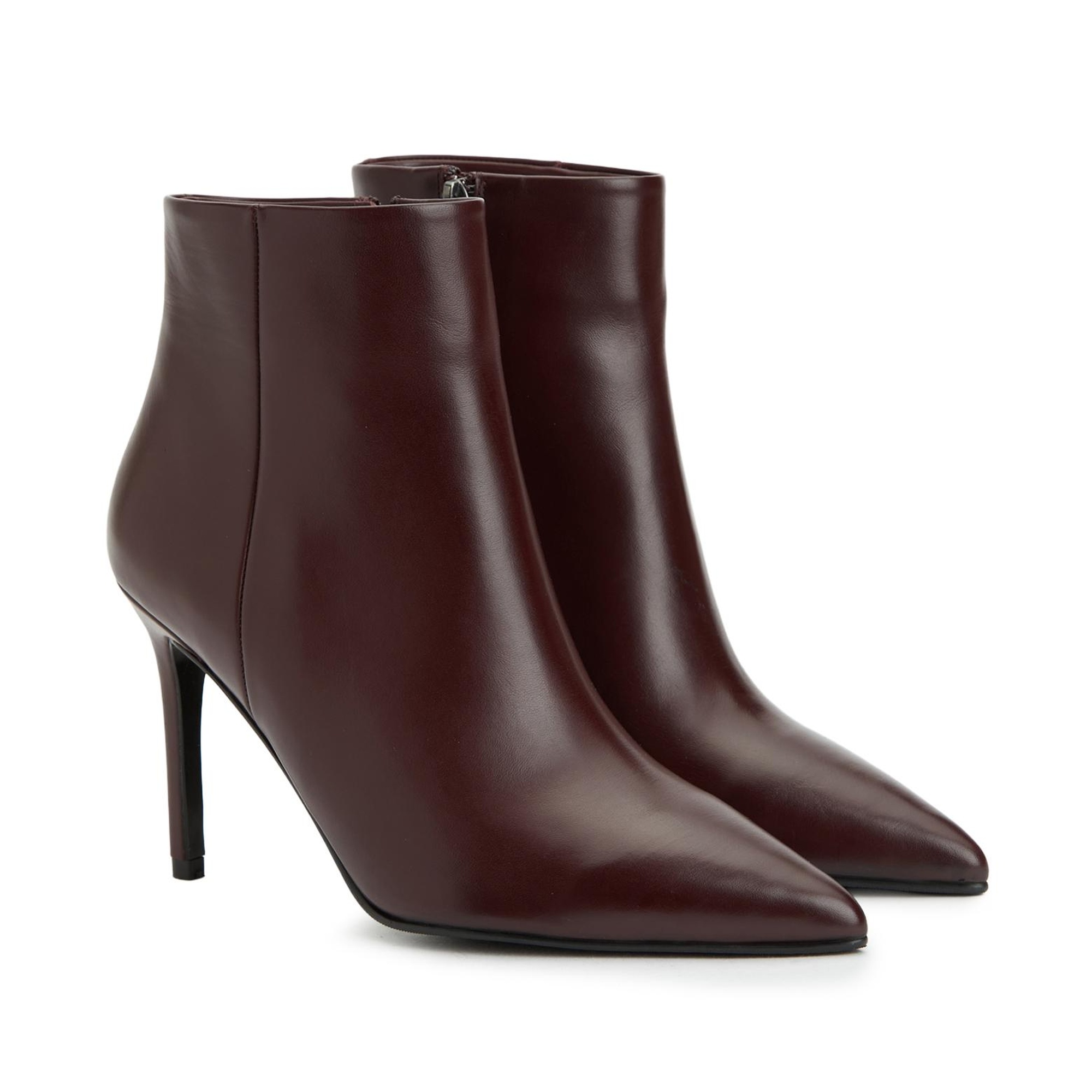 Divarese Kadın Bordo Deri Bot