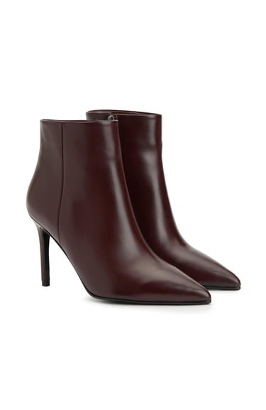  Divarese Kadın Bordo Deri Bot