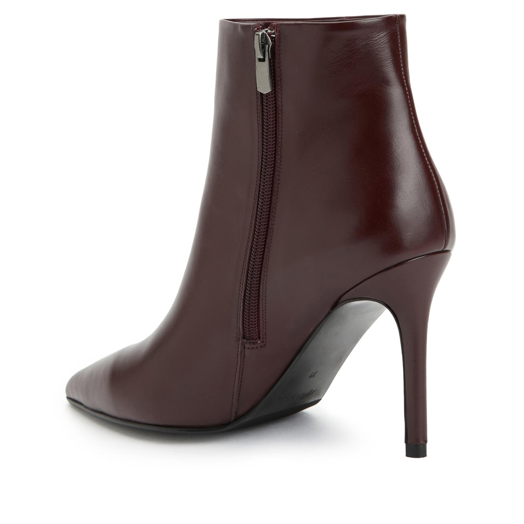 Divarese Kadın Bordo Deri Bot