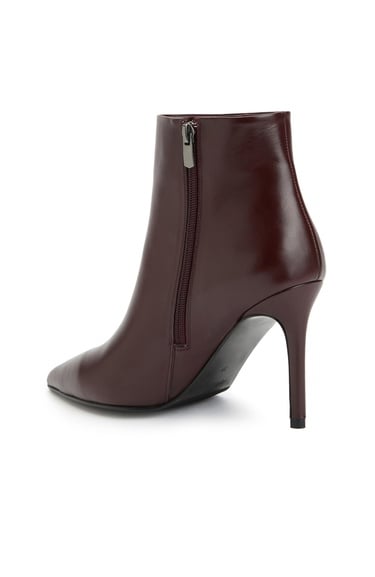  Divarese Kadın Bordo Deri Bot