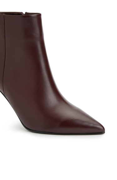  Divarese Kadın Bordo Deri Bot