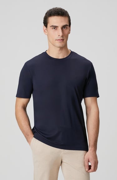  Network Erkek Lacivert Basic T-shirt