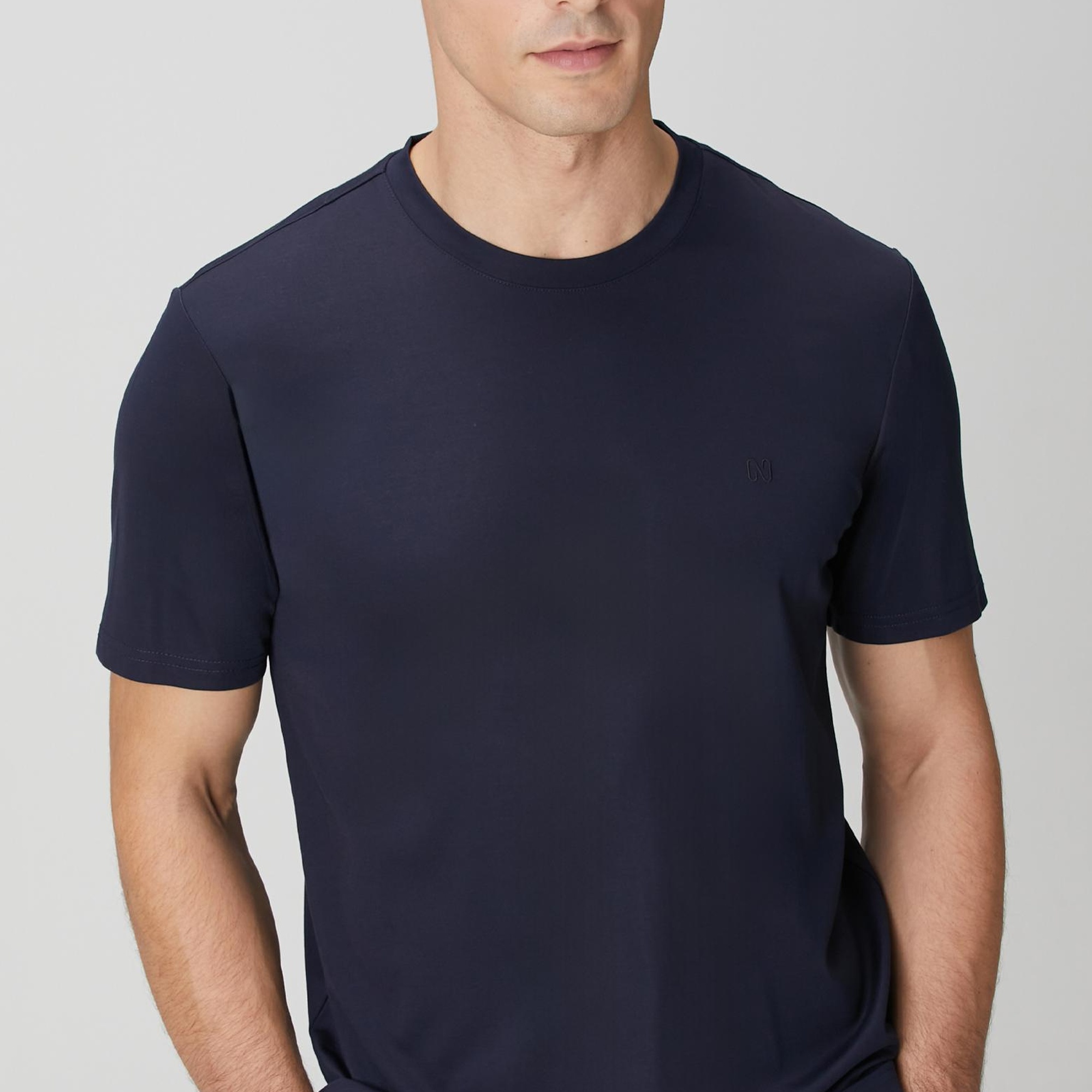 Network Erkek Lacivert Basic T-shirt