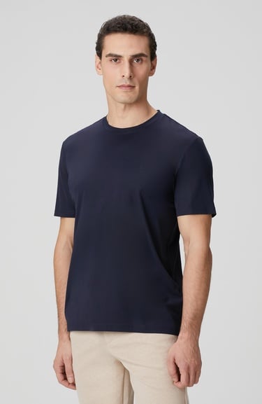  Network Erkek Lacivert Basic T-shirt