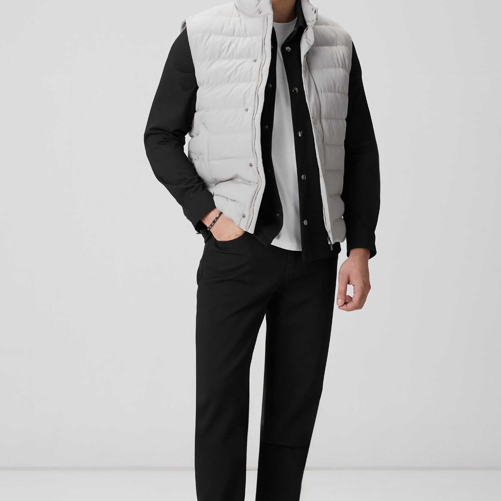 Network Erkek Kırık Beyaz Basic T-shirt