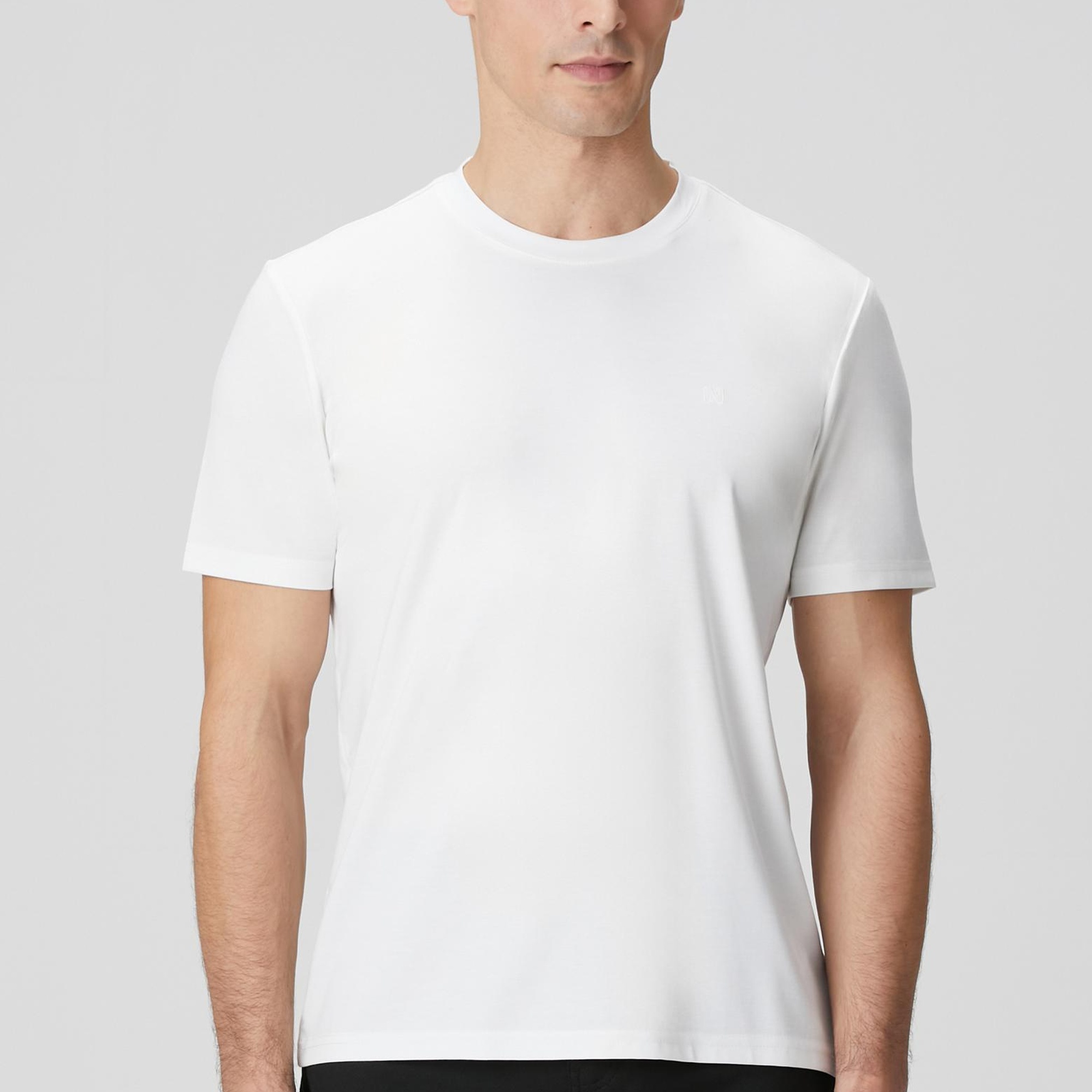 Network Erkek Kırık Beyaz Basic T-shirt