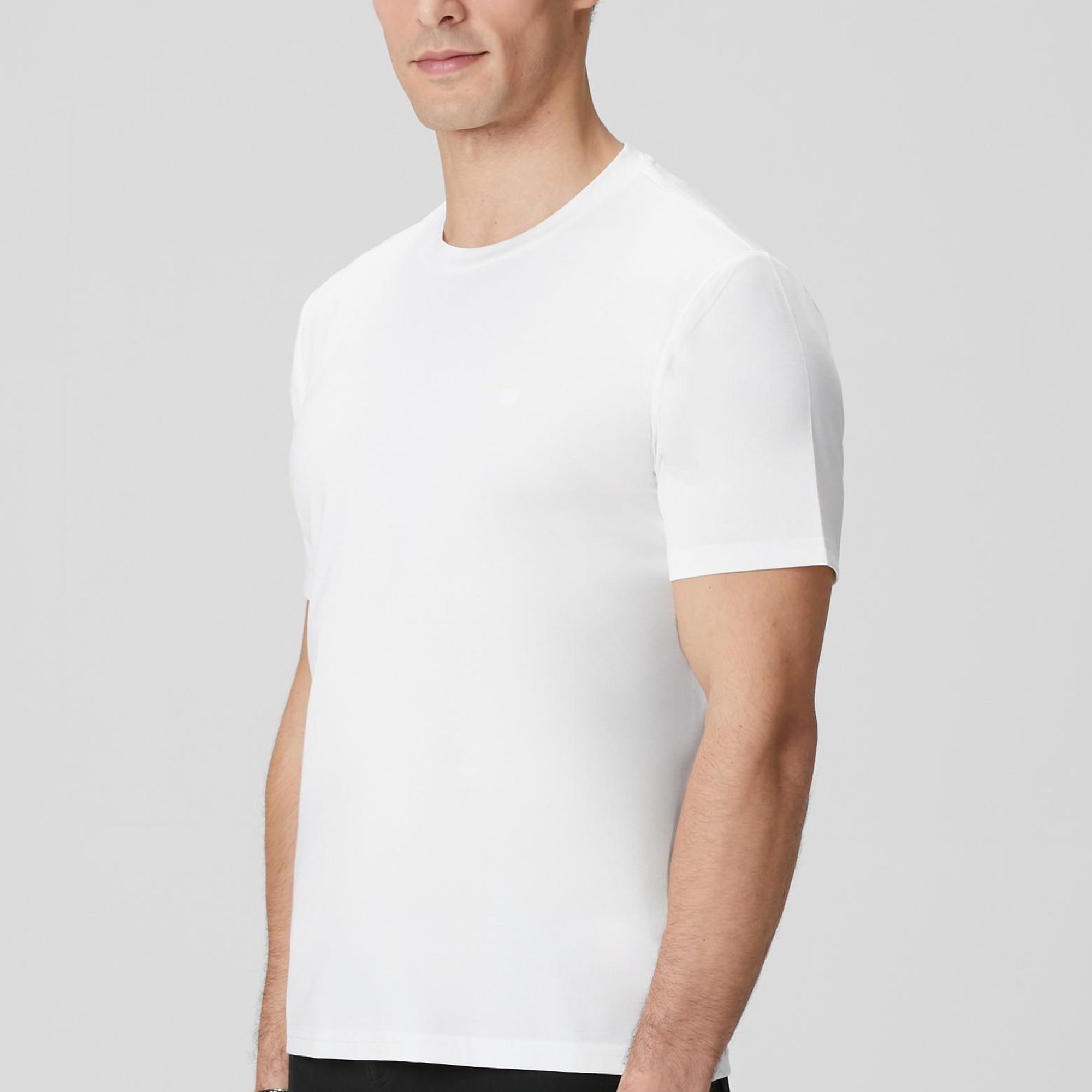Network Erkek Kırık Beyaz Basic T-shirt