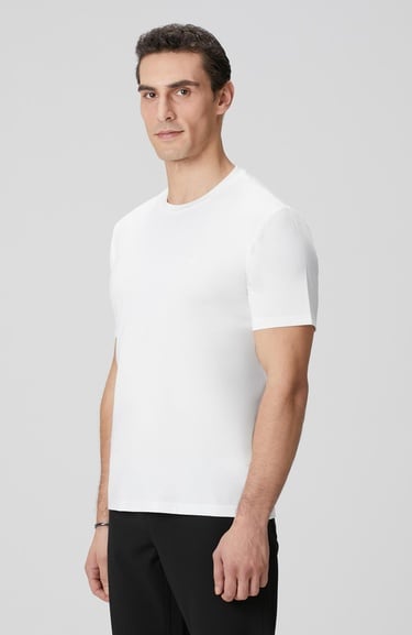  Network Erkek Kırık Beyaz Basic T-shirt